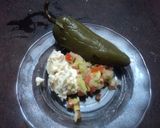 Foto del paso 1 de la receta: Chile jalapeño barroco con requesón de queso de cabra y guacamole. Jalisco México