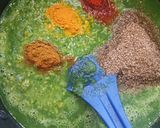 A picture of step 3 of Palak-Corn Curry.
