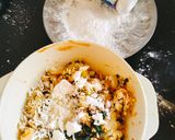 A picture of step 1 of Palak paneer kofta curry Spinach paneer kofta curry.