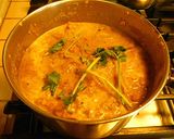 A picture of step 9 of Idli with oats and veggies, sambar.
