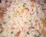 A picture of step 3 of Egg fried rice.