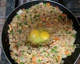 A picture of step 10 of Easy one pan bacon fried rice.