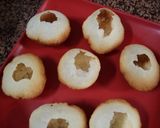 A picture of step 4 of Dahi poori.