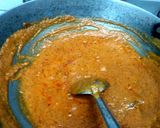 A picture of step 4 of Kaju curry.