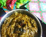 A picture of step 4 of Coriander leaves thokku.