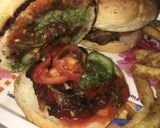 A picture of step 9 of Vegetable burger.