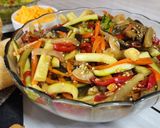 Foto del paso 13 de la receta: 🌮🌶️ Tacos🌶️ 🌮 De pollo picantito con vegetales salteados, guacamole y cheddar