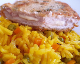 Foto del paso 3 de la receta: Cachopo de cerdo con arroz a la cúrcuma