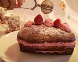 Foto del passaggio 9 della ricetta Plumcake con crema di gelsi e fragole