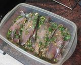 Foto del paso 2 de la receta Atún a la plancha con papas sancochadas y mojo de pimiento