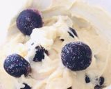 A picture of step 2 of Blueberry yoghurt Microwave mug muffin❤️🫐.