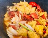 Hình bước làm 2 của món Bún Huế chay