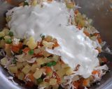 Foto del paso 4 de la receta: Ensalada de pollo Navideña 🎄