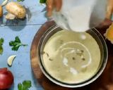 A picture of step 9 of Cream of Mushroom Soup.