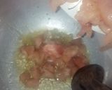 A picture of step 1 of Chicken tikka macroni.