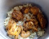 A picture of step 5 of Chicken biryani.