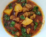 A picture of step 13 of Soya Potato Curry.