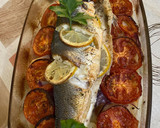 Foto del paso 5 de la receta: Lubina al horno con verduras
