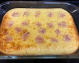 A picture of step 3 of Cherry🍒 and Mascarpone Cheese Bake.