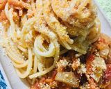 Foto del paso 4 de la receta: 🍝SPAGHETTI🍝 CON SALSA LIVIANA DE TOMATE 🍅🍝🧅🫑🍅🥕🥩🍝