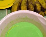 Foto langkah ke 1 dari resep Es pisang ijo tanpa kukus.