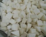 A picture of step 1 of Beneficial turnips dish.