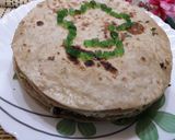 A picture of step 7 of Veg cheese quesadillas with edible logo.