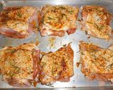 A picture of step 3 of Roasted chicken thighs with fresh rosemary.
