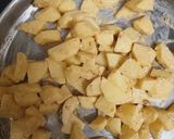 A picture of step 5 of Crispy aaloo chat.