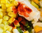 Hình bước làm 2 của món Salad Đậu Que Vàng & Trứng Gà (Vegetarian)