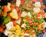 A picture of step 4 of Vegetable Jalfrezi.