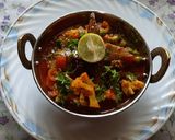 A picture of step 8 of Mix vegetables spicy korma.