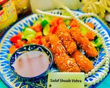 A picture of step 8 of Peri Potato Chicken Fingers.