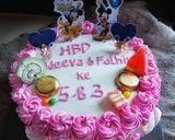 Foto langkah ke 7 dari resep Sponge bob B day cake.