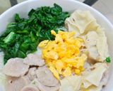 Foto langkah ke 5 dari resep Misoa Kuah Nyemek isi Bakso Siomay Telur Sayur.
