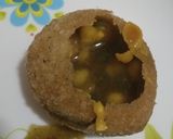 A picture of step 6 of Panipuri.