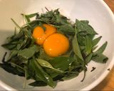 A picture of step 1 of Thai Basil Omelet.