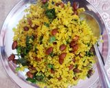 A picture of step 5 of Poha (Flattened Rice with Peanuts).