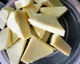 A picture of step 1 of Paneer Butter Masala (no onion, garlic).