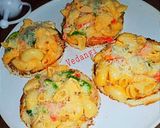 A picture of step 4 of Pasta Open Toast Sandwiches.
