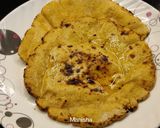 A picture of step 7 of Makki Ki Roti.