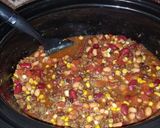 A picture of step 5 of Taco Soup.