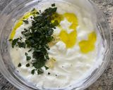 A picture of step 4 of Talattouri (Cypriot-Style Tzatziki).