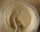 A picture of step 5 of Pecan layer cake.