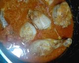 A picture of step 6 of Bhindi Chicken.