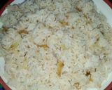 A picture of step 10 of Band Gobhi rice.