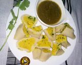 A picture of step 8 of Rice Fara or steamed Rice savoury gujiya.