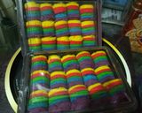 Foto langkah ke 6 dari resep Bolu gulung warna warni.