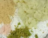 A picture of step 1 of Sabudana Vada.