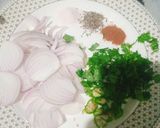 A picture of step 1 of Methi Kay Pakoray.